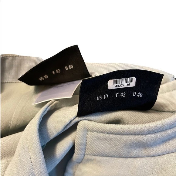 Akris Wool Blend Collarless Knee Length Split Hem Skirt Blazer Two Piece Suit - Picture 10 of 12